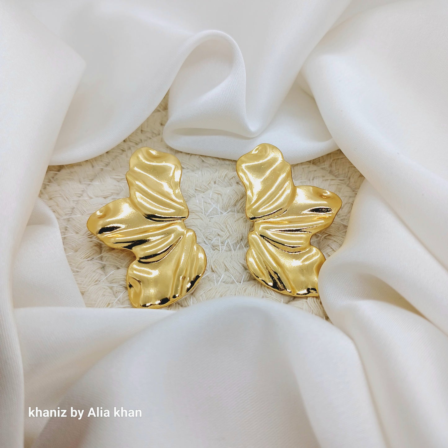 Golden Petal Earrings