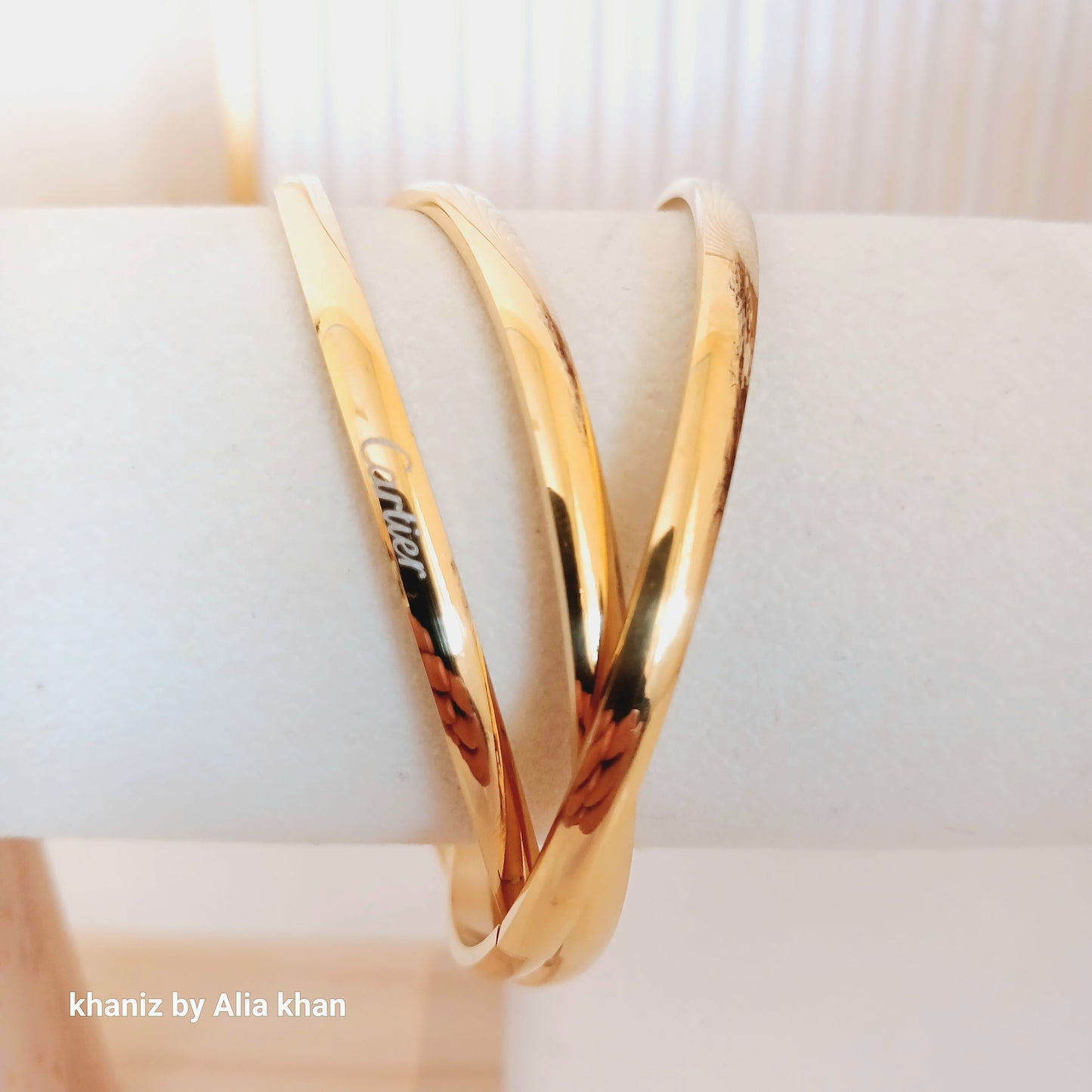 Clutter Golden Bangles