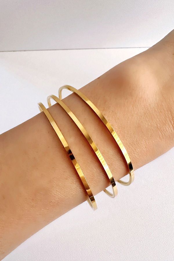 Plan Stainless Steel Bangles