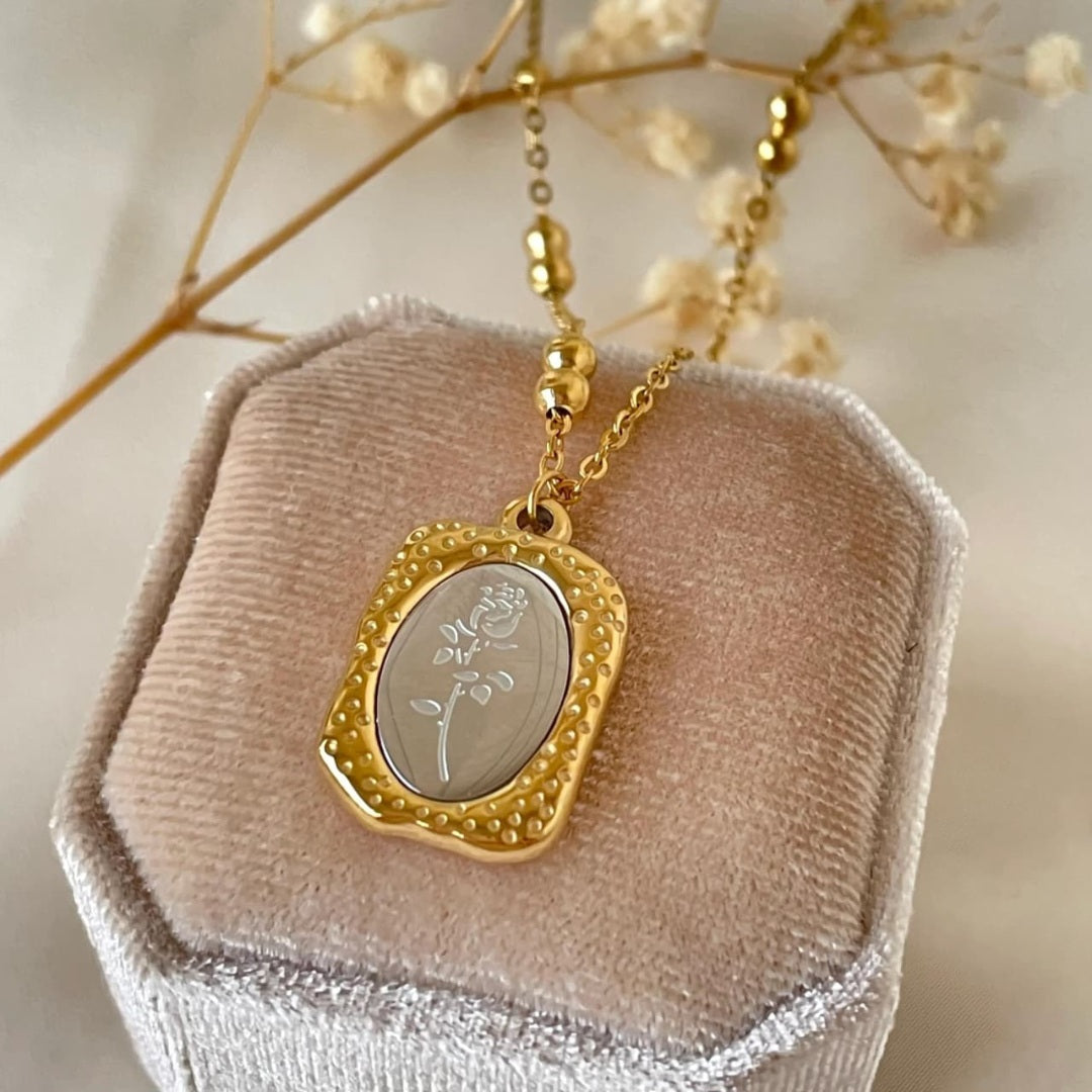 Ivory Rose Pendant