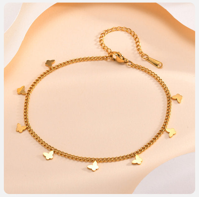 Butterfly anklet