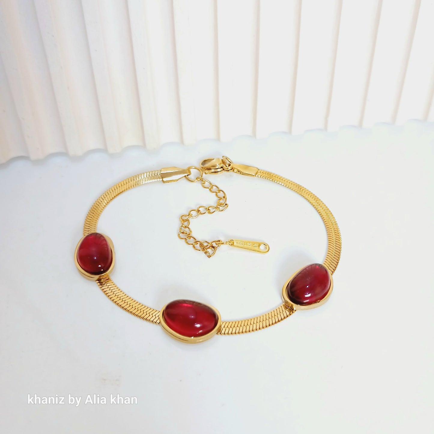 Rubby Gem Glow Bracelet