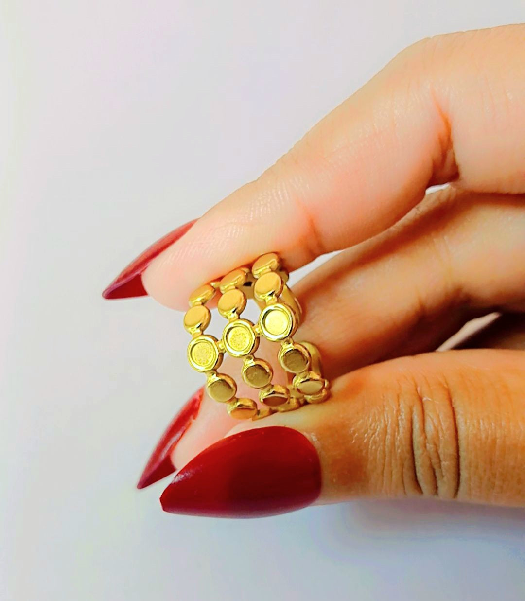 Bubbles Gold Ring