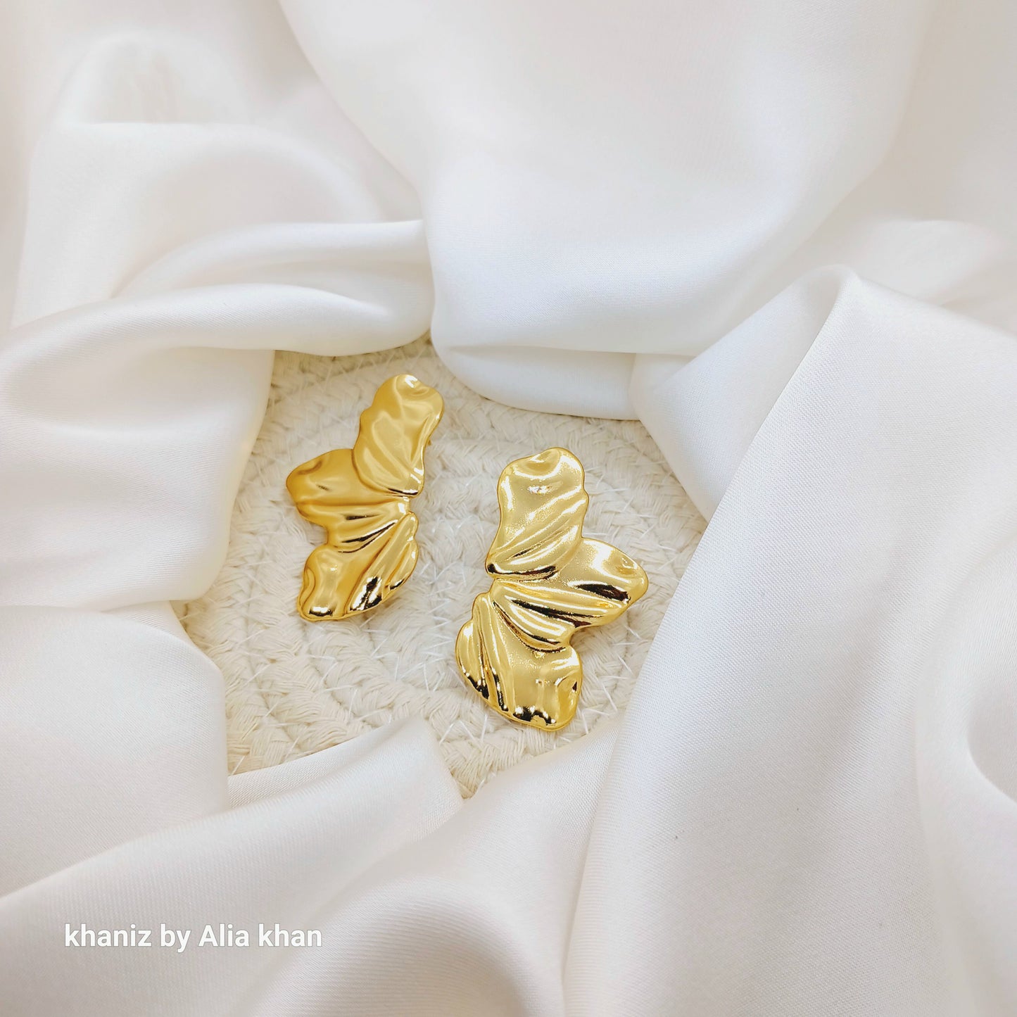 Golden Petal Earrings