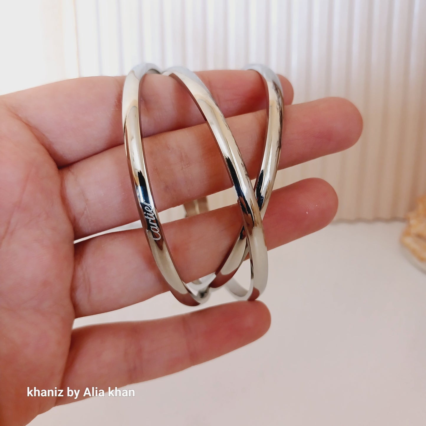 Clutter Silver Bangles