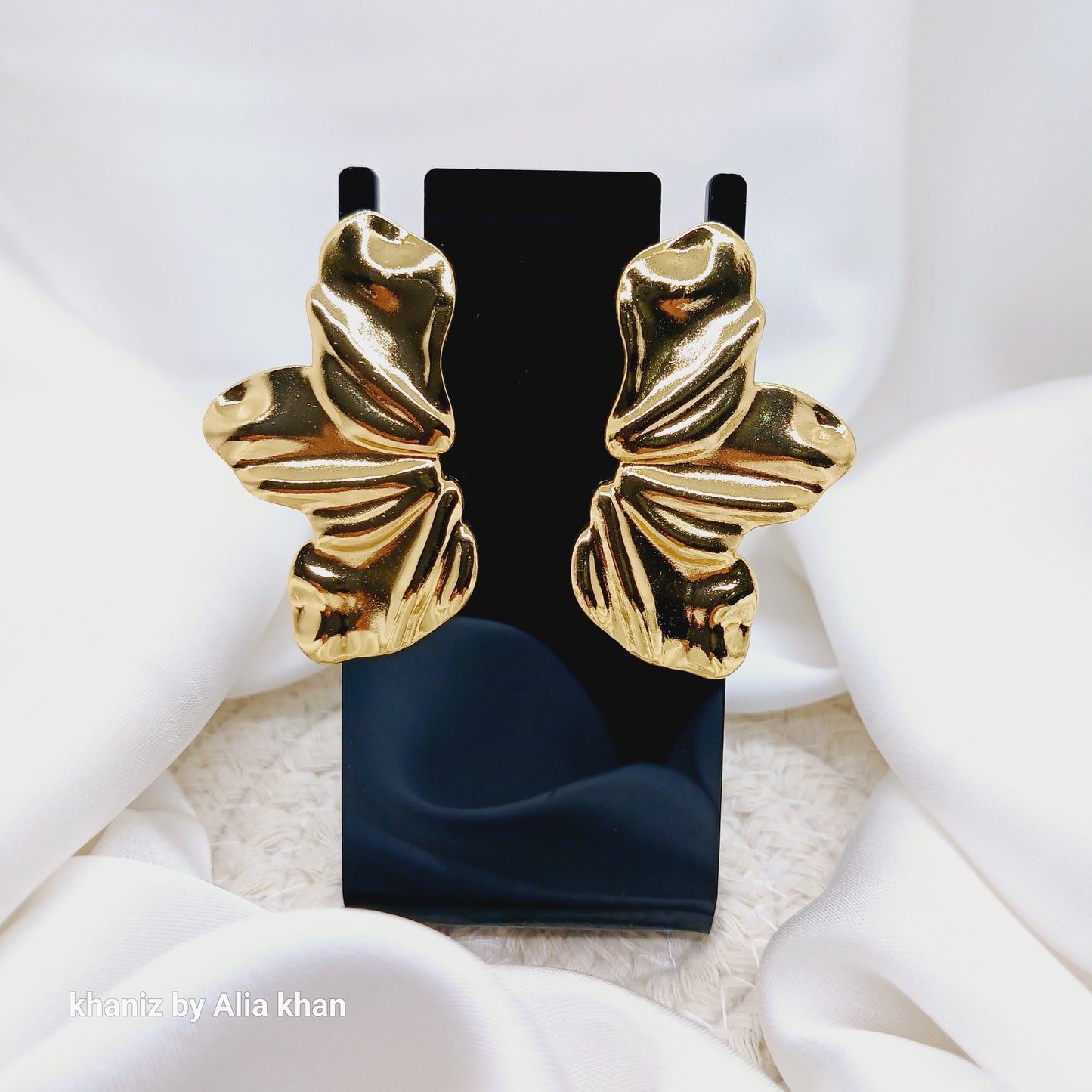 Golden Petal Earrings