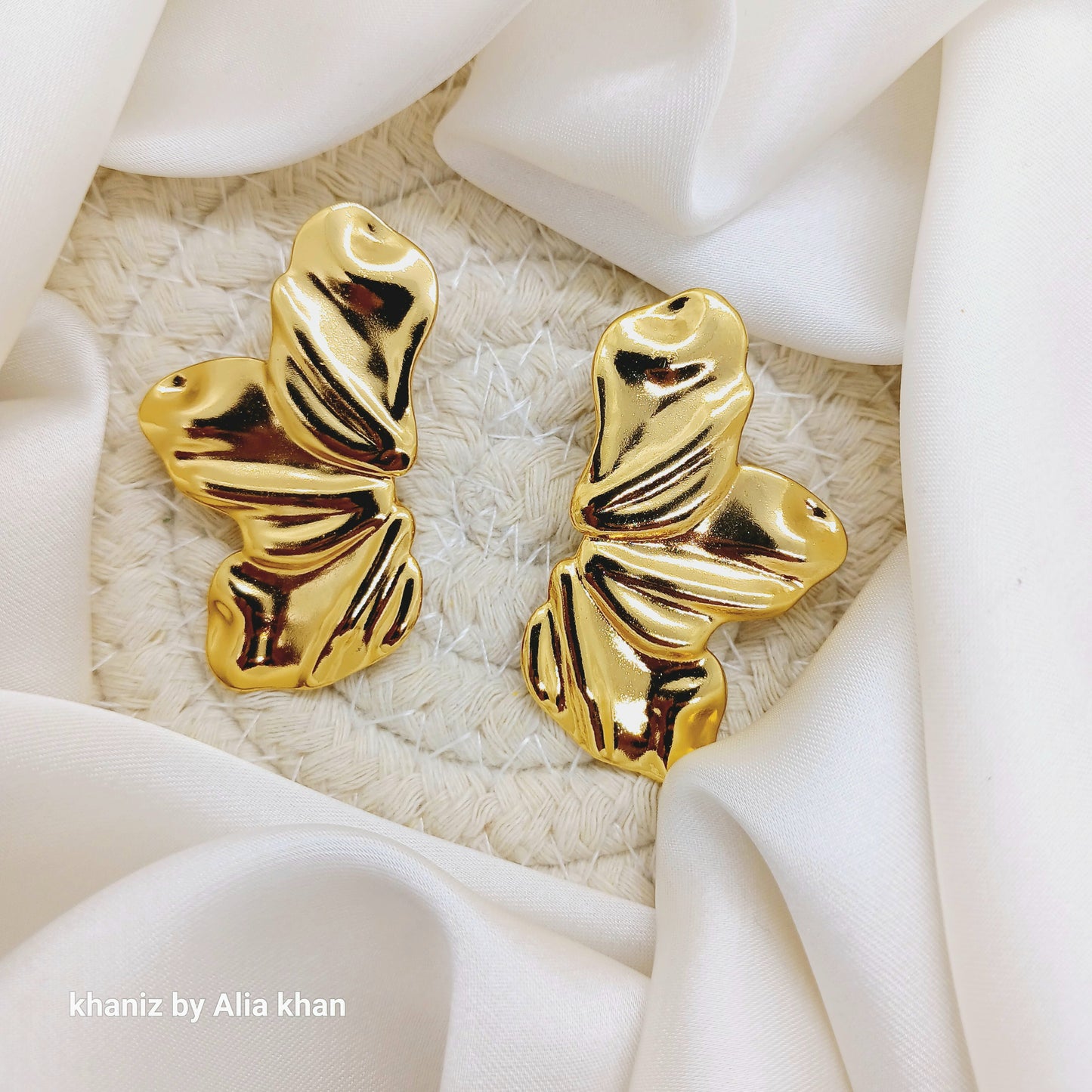 Golden Petal Earrings