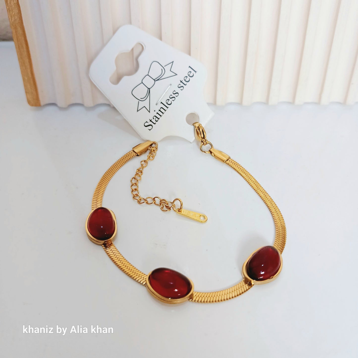 Rubby Gem Glow Bracelet