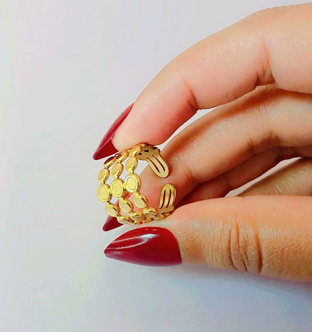 Bubbles Gold Ring
