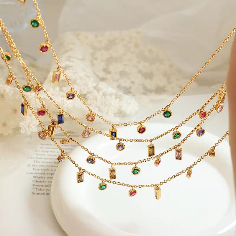 Multi Gem Charm Set