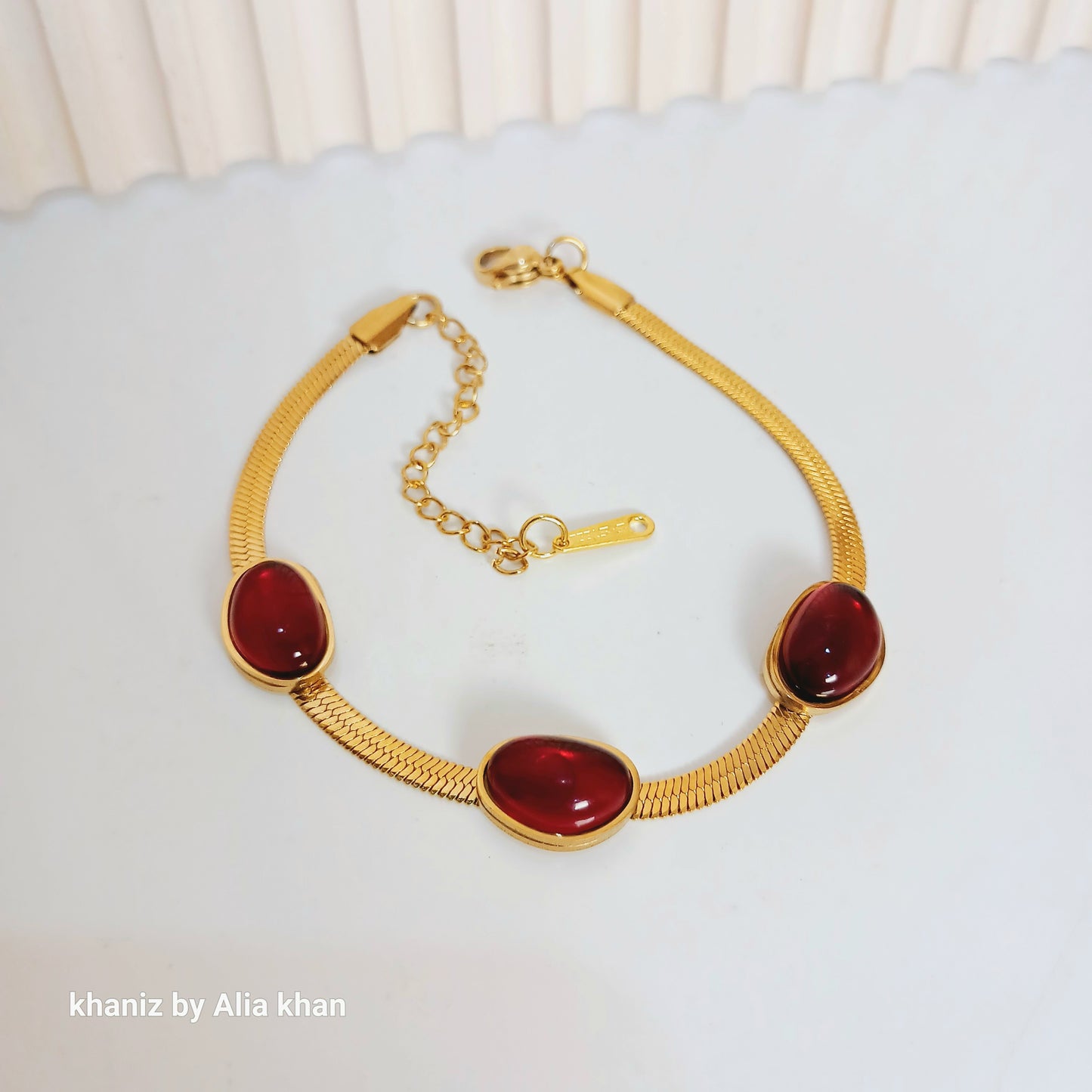 Rubby Gem Glow Bracelet