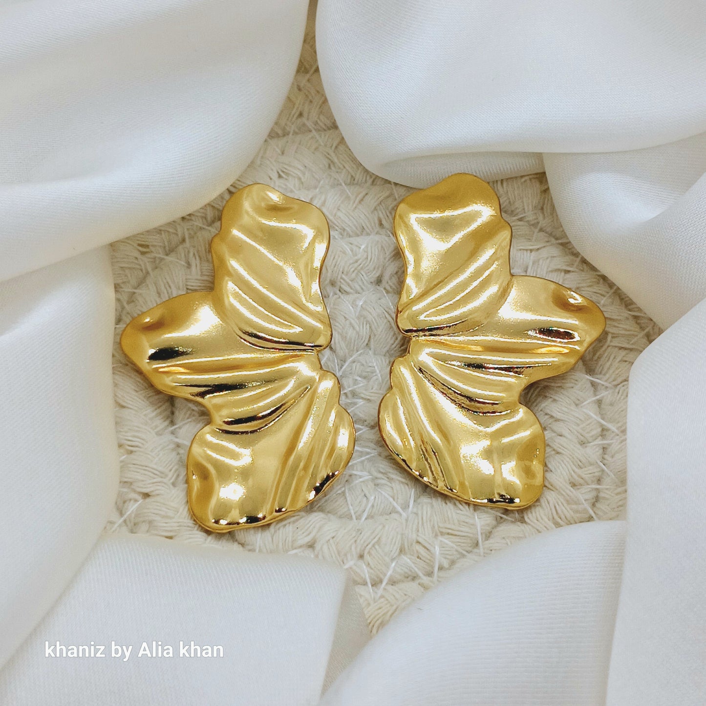 Golden Petal Earrings