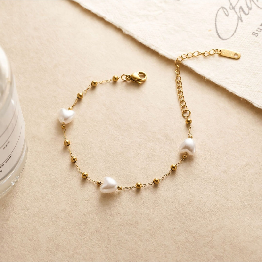 Beaded Heart Bracelet