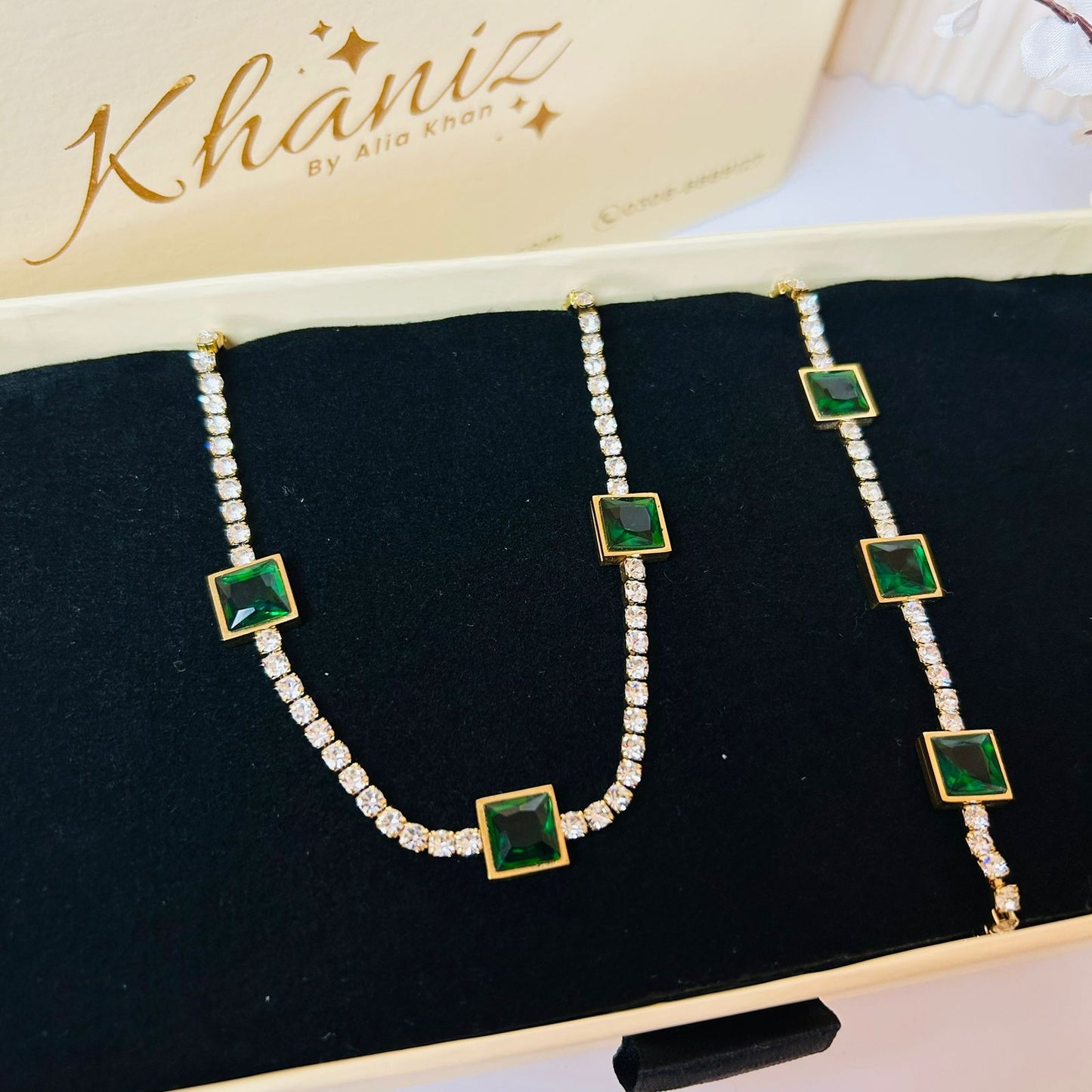 Emerald Ice Tennis Set