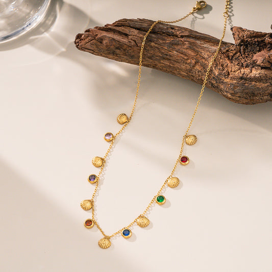 Shell & Stone Necklace