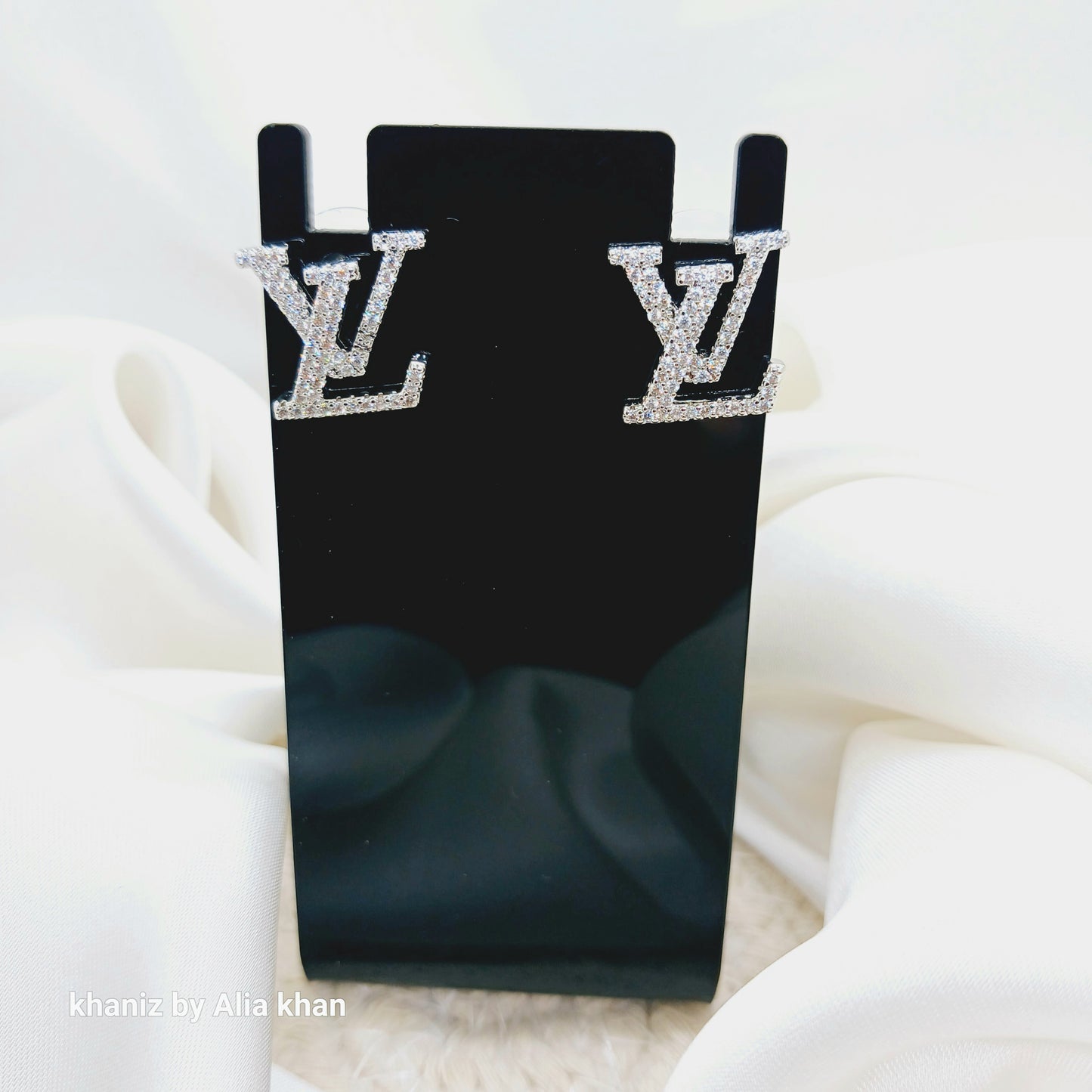 Branded LV Earrings Silver