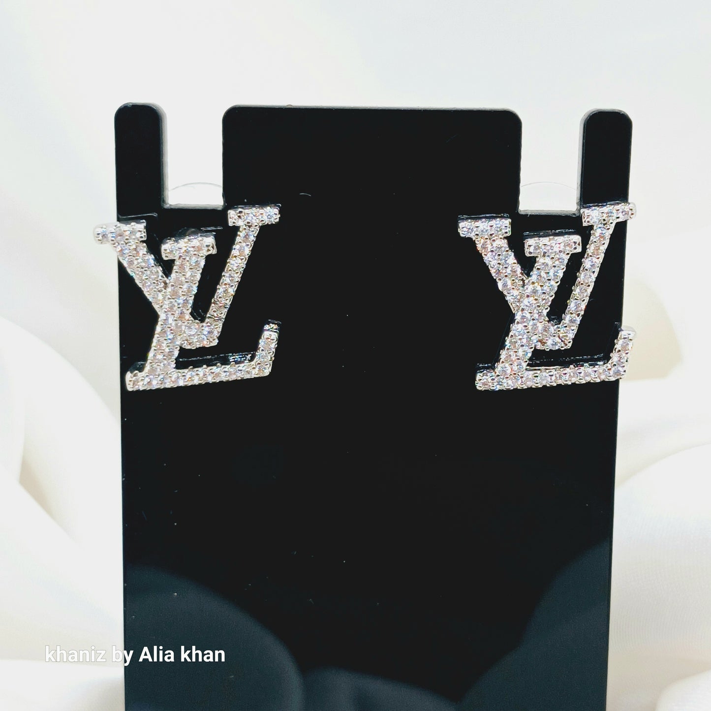 Branded LV Earrings Silver
