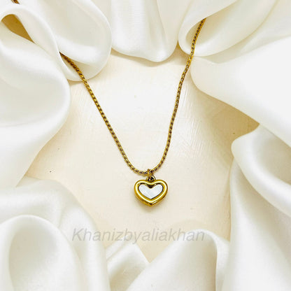 White Heart Pendant