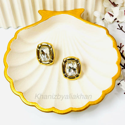 Crystal Sculptural Earrings
