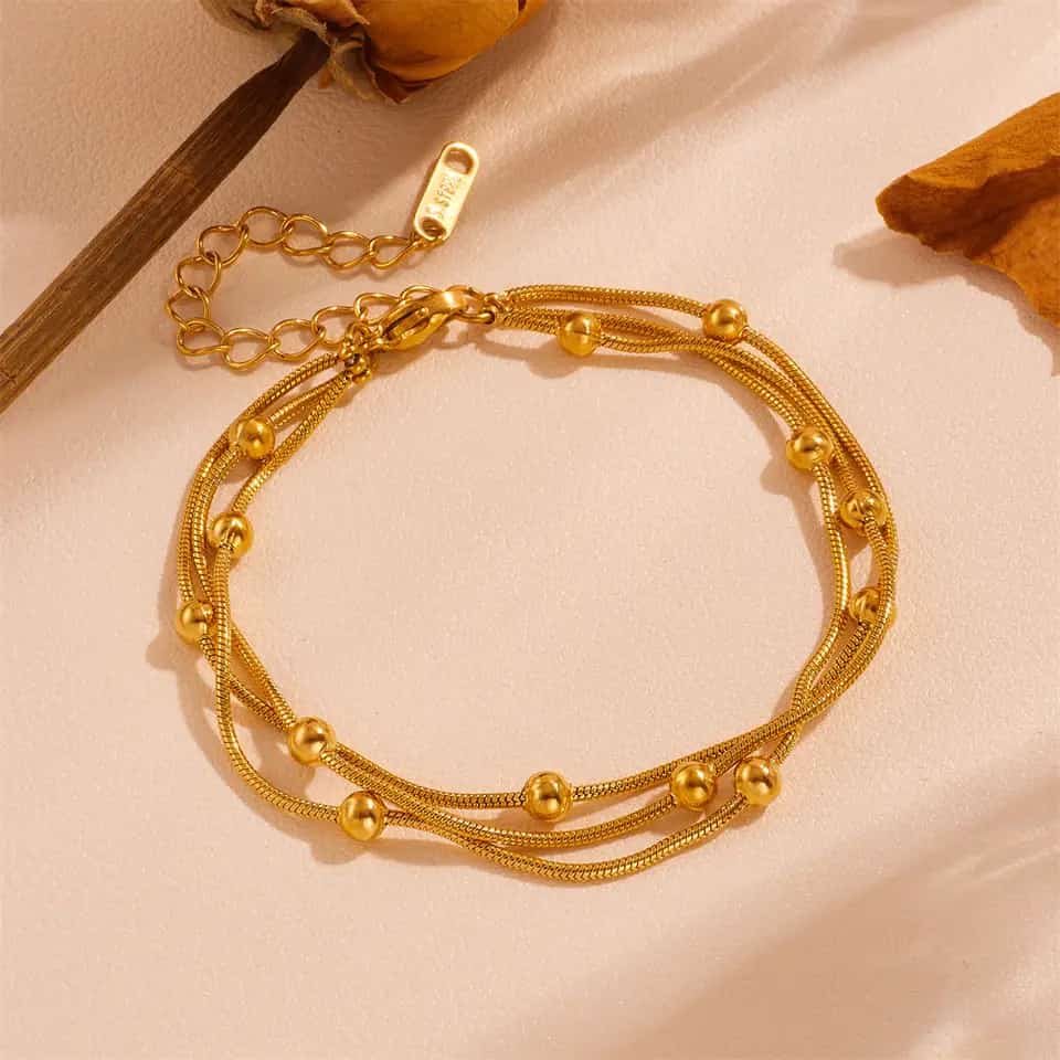 Beaded Trinity Bracelet