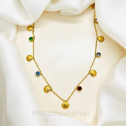 Shell & Stone Necklace