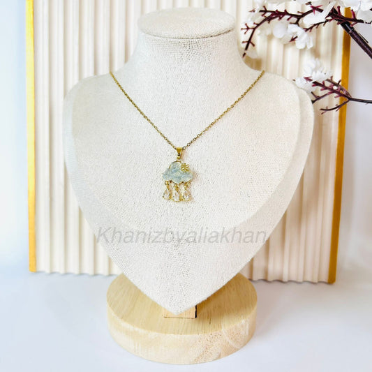 Soft Sky Raincloud Pendant