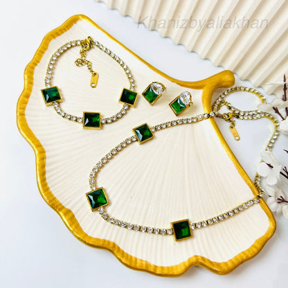 Emerald Ice Tennis Set