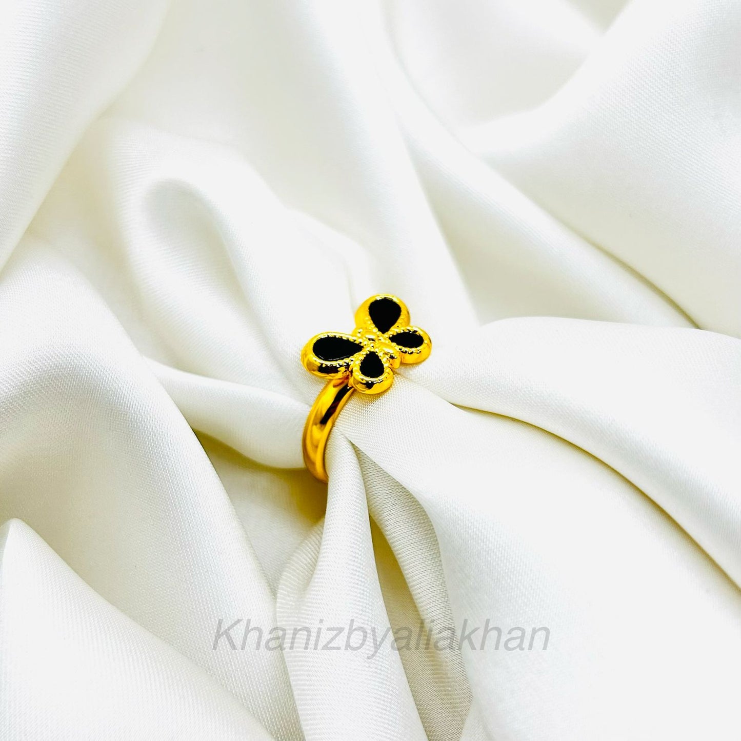 Black Butterfly Ring