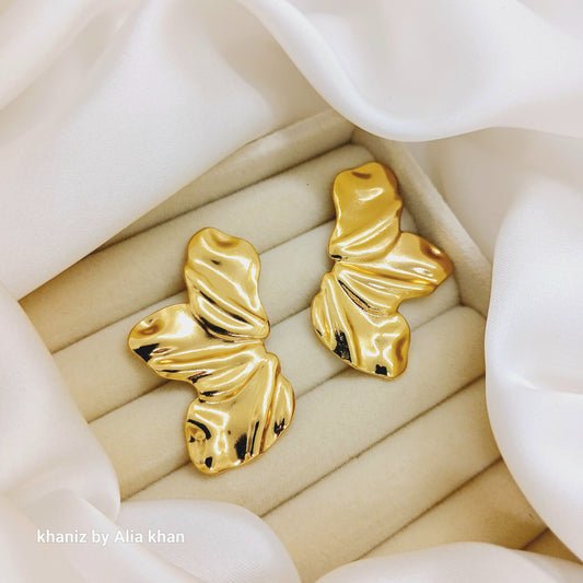 Golden Petal Earrings