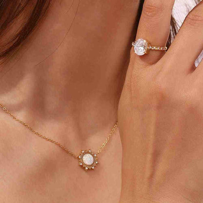 Luminous Opal Pendant
