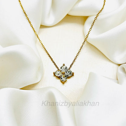 Crystal Clover Pendant