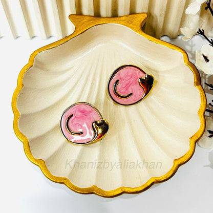 Blush Heart Earrings