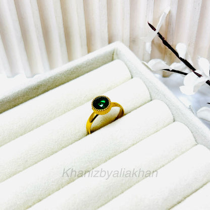 Emerald Blink Ring