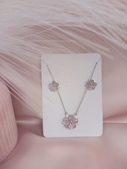 Pink Sapphire Stone Elegant Set ✨️