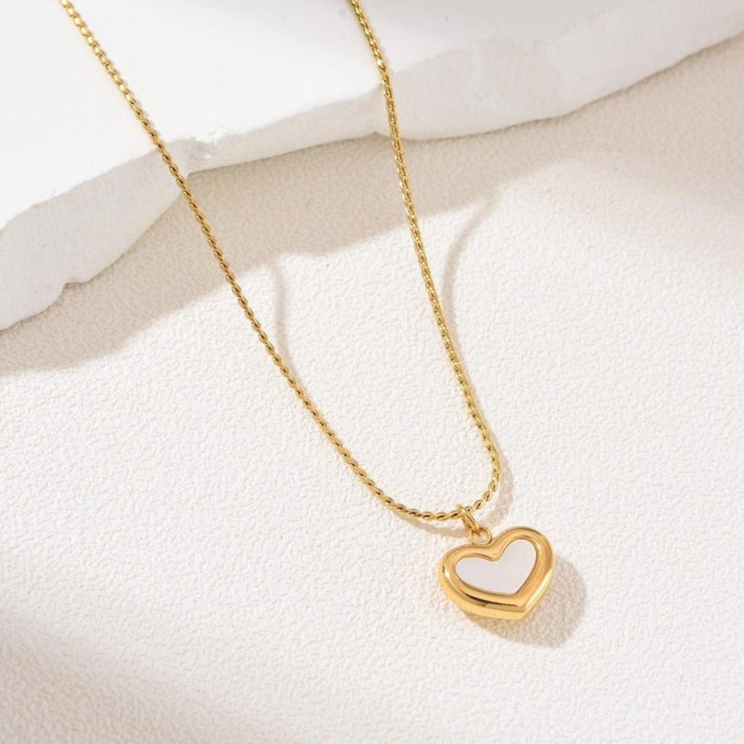 White Heart Pendant