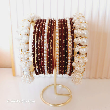 Pearl Gajra Bangles [2.6 size]