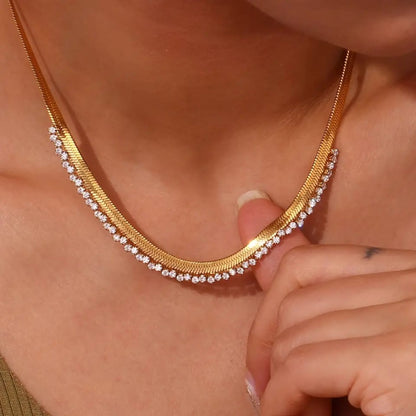 Diamond Wave Necklace