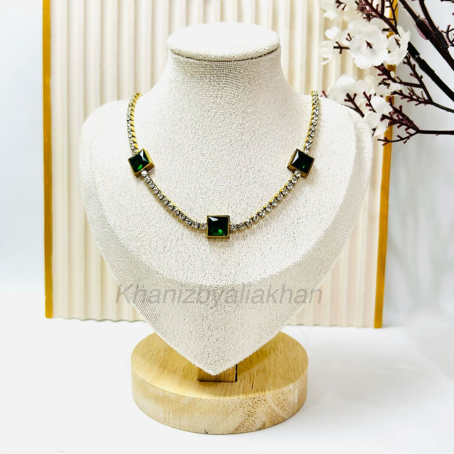 Emerald Ice Tennis Necklace