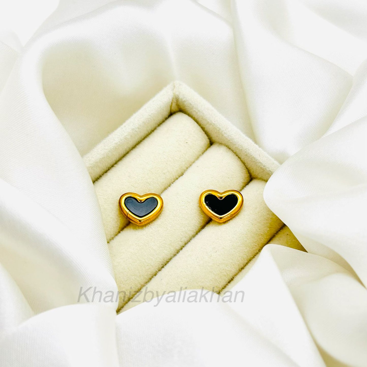 Black Heart Earrings