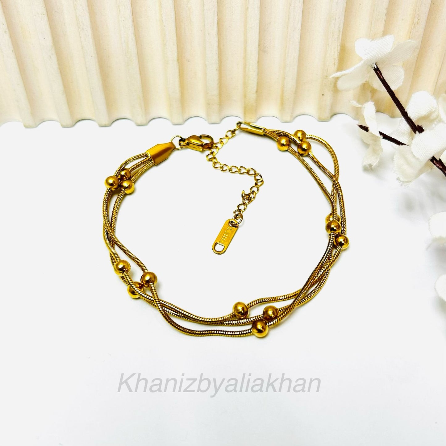 Beaded Trinity Bracelet