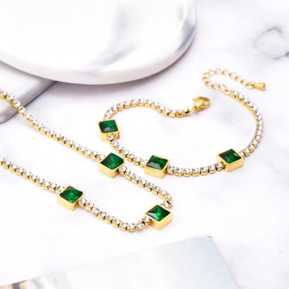 Emerald Ice Tennis Set