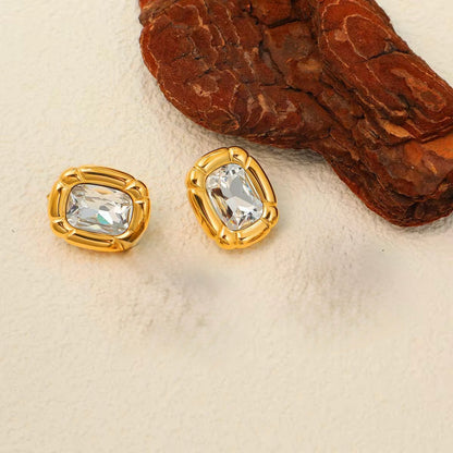 Crystal Sculptural Earrings