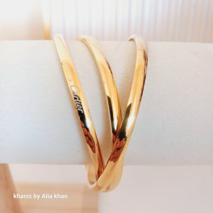 Clutter Golden Bangles