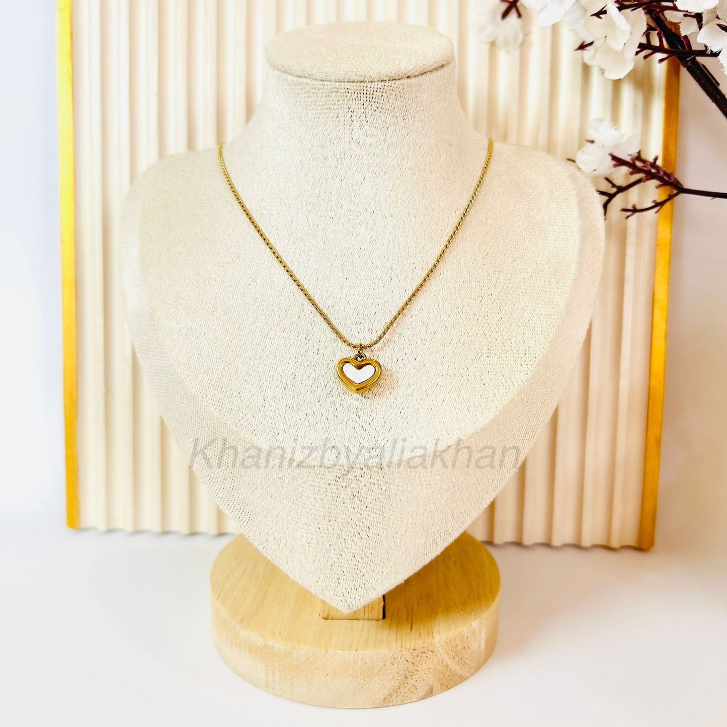 White Heart Pendant