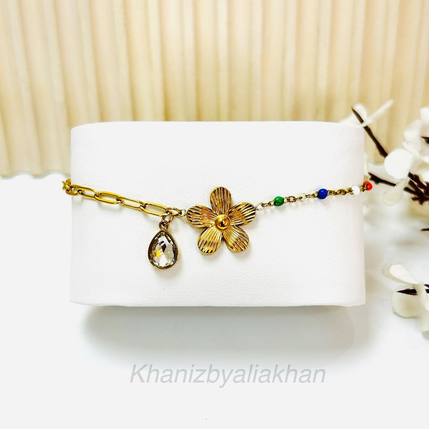 Flower Charm Bracelet