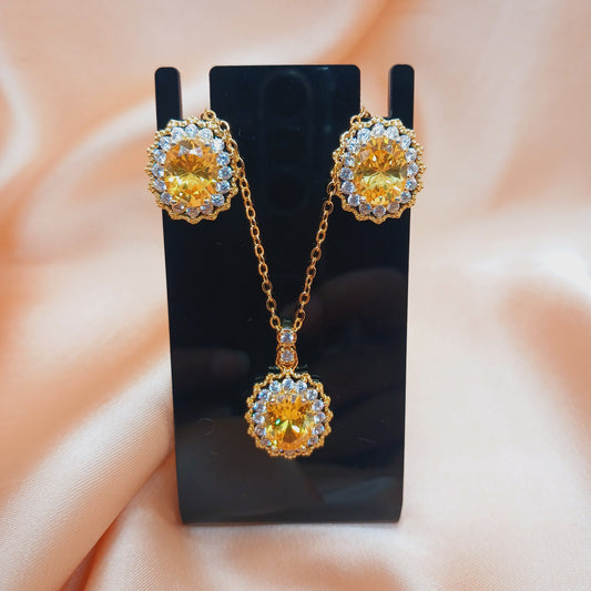 Topaz November Stone Luxurious Set