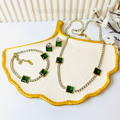 Emerald Ice Tennis Set