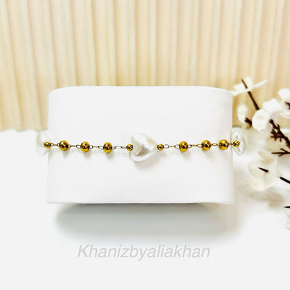 Beaded Heart Bracelet