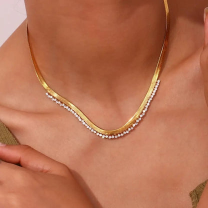 Diamond Wave Necklace