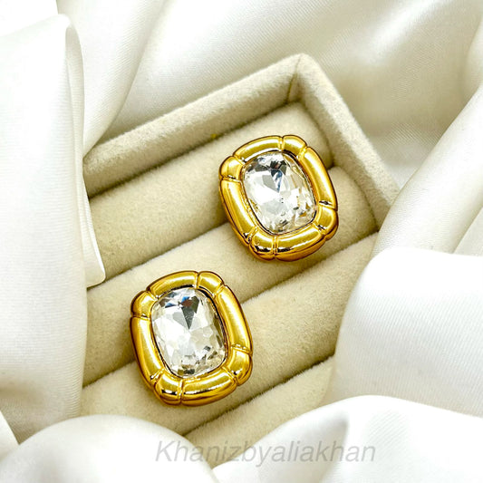 Crystal Sculptural Earrings